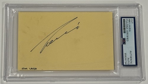 Niki lauda signed cut - niki,